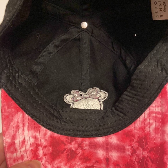 Disney Minnie Mouse Girls Hat, Black w/Pink Tye Dye, OSFA - Picture 10 of 13